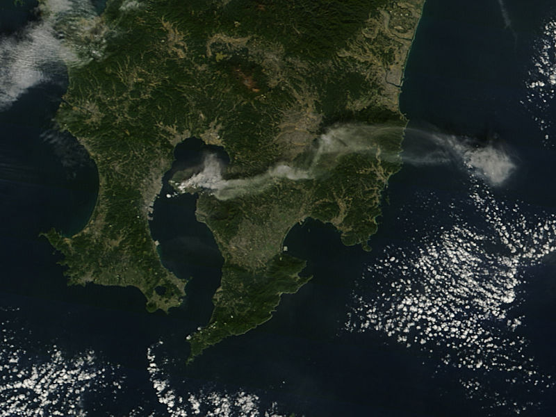 Plume from Sakura-jima, southern Japan 